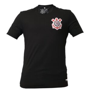 Camiseta Algodão Brasão Corinthians