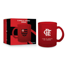 Caneca Vidro Diamond Flamengo