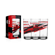 Copo Vidro Flamengo