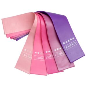 Kit Mini Band 5 Resistências Rosa